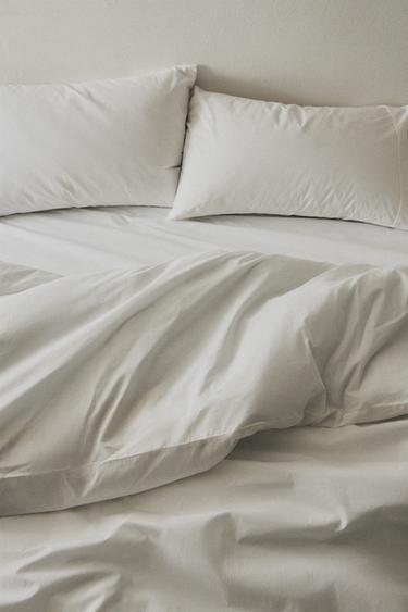 (300 THREAD COUNT) PERCALE BED LINEN SET - Білий Zara