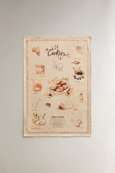 LOT DE TORCHONS DE CUISINE EN COTON CITROUILLE (LOT DE 2) - Vert de Zara - Image 2
