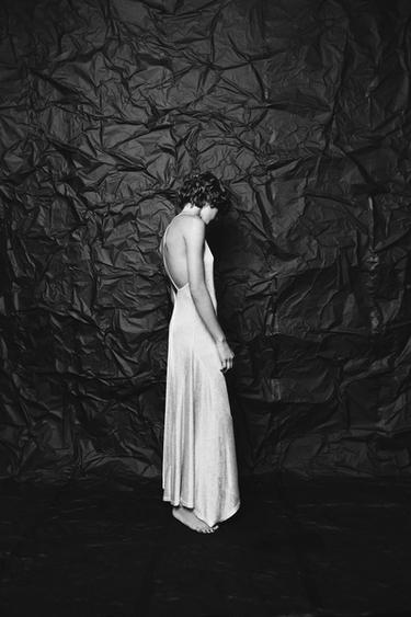 METALLIC THREAD MIDI DRESS - Silver by Zara - Image 3