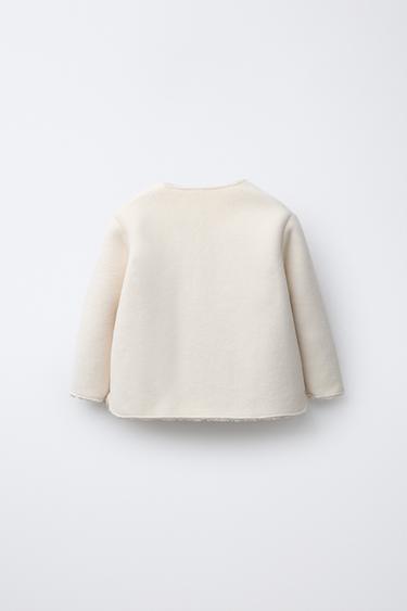 VESTE DOUBLE FACE EFFET MOUTON - Écru de Zara - Image 1