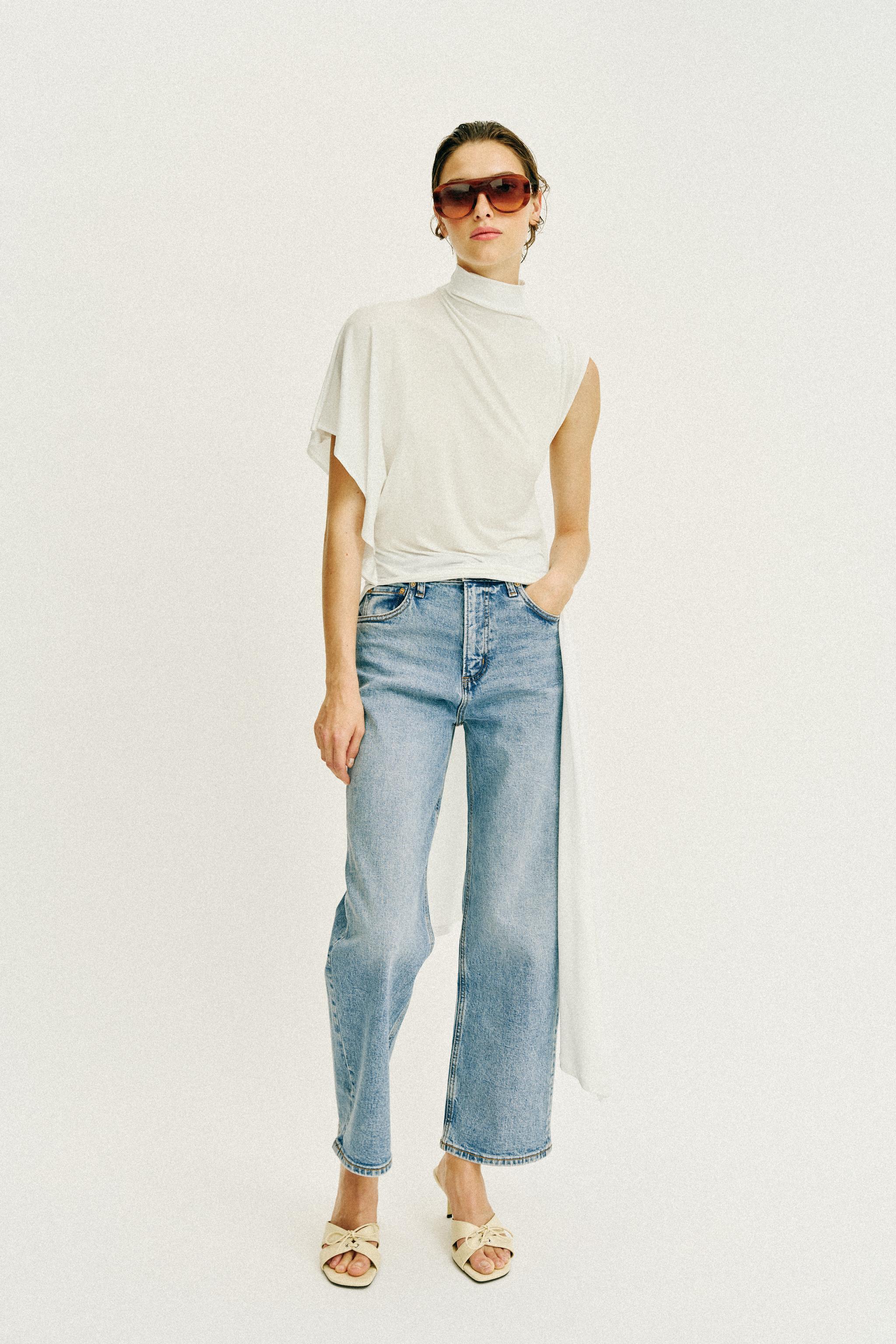 Женские джинсы Zara Z1975 HI-RISE STRAIGHT JEANS