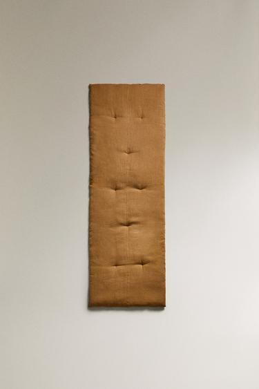 HEAVY LINEN TOPPER - camel by Zara - Image 0