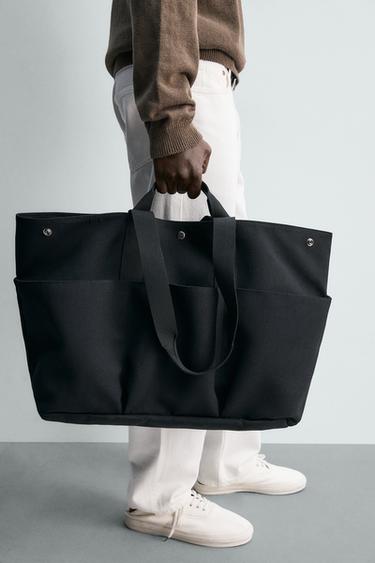 TECHNICAL TOTE BAG - Black by Zara - Image 1