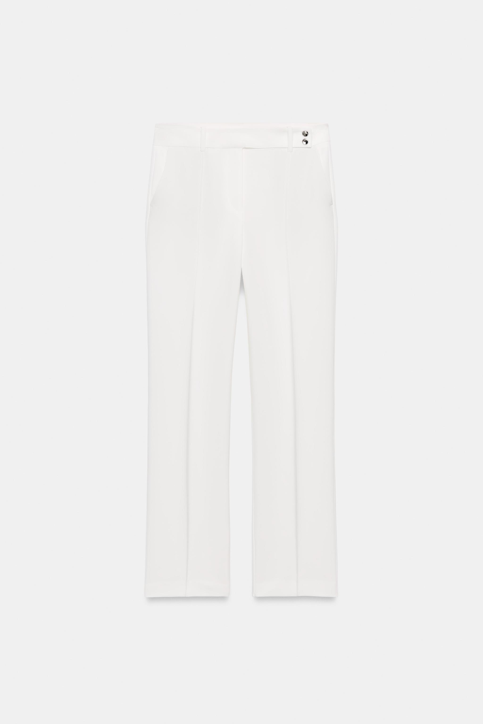STRAIGHT LEG BUTTON TROUSERS