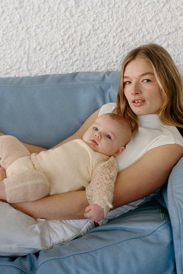 КОМПЛЕКТ АЖУРНЫЙ ТРИКОТАЖ — СЛОНОВАЯ КОСТЬ от Zara