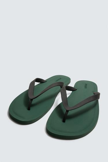 SANDALES À BRIDES - Vert de Zara - Image 4