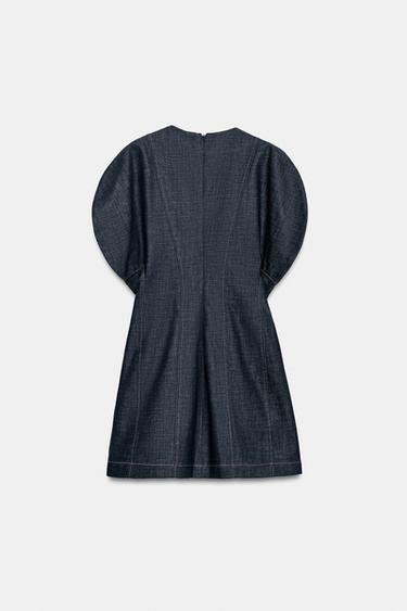 ROBE EN DENIM ZW COLLECTION - Bleu de Zara - Image 6