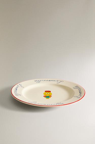 KIDS' X THE ANIMALS OBSERVATORY PORCELAIN PLATE - Multicoloured by Zara - Image 1
