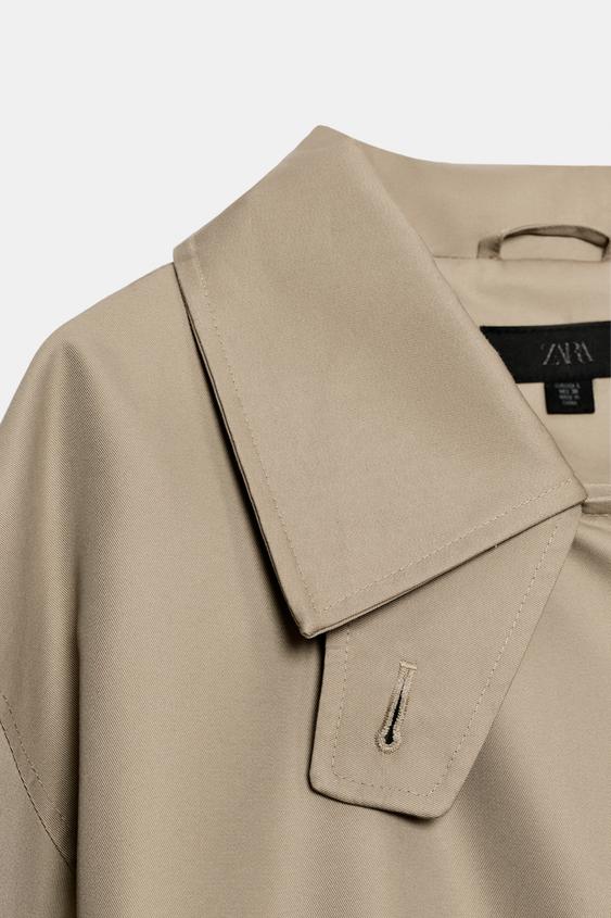 TRENCH À CEINTURE WATER REPELLENT - Marron clair de Zara - Image 10