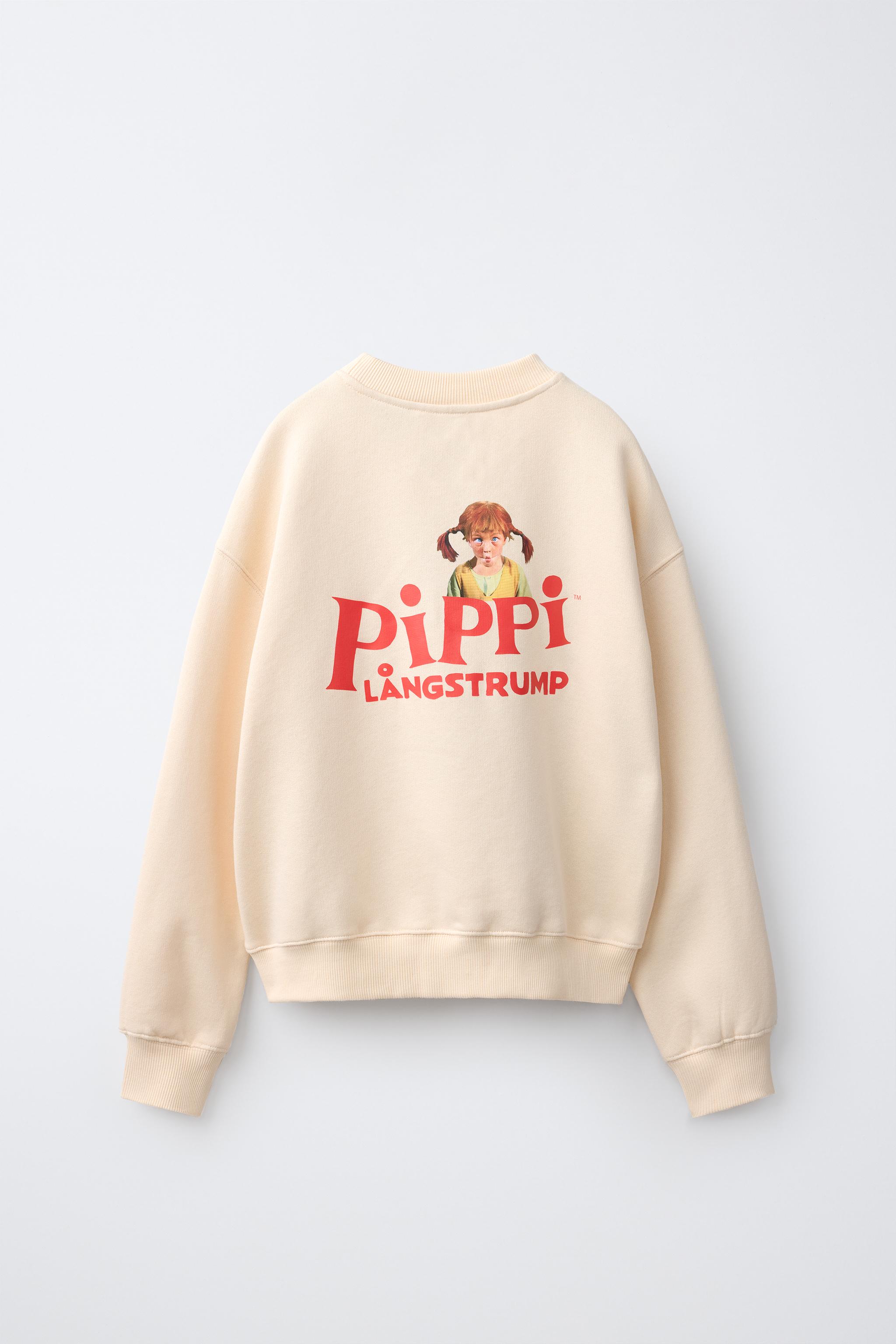 PIPPI LONGSTOCKING © ASTRID LINDGREN COMPANY SWEATSHIRT — Ecru