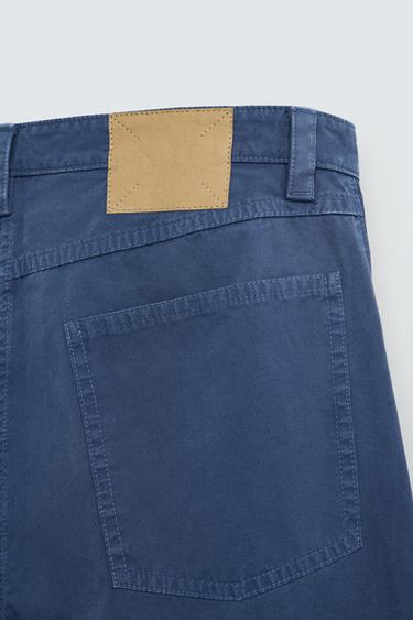 WASHED STRAIGHT-LEG TROUSERS - Bluish by Zara - Image 9