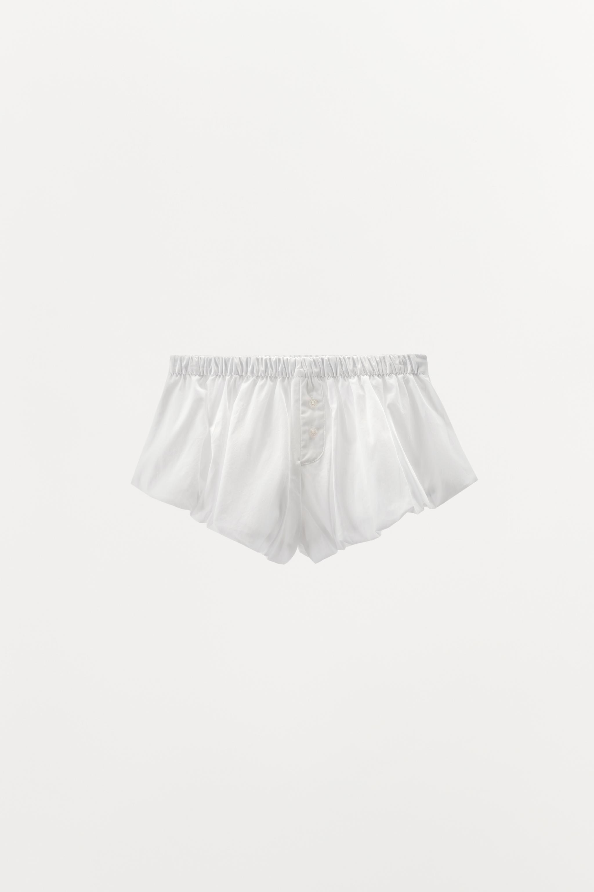 SHORT POPELINE BOUFFANT