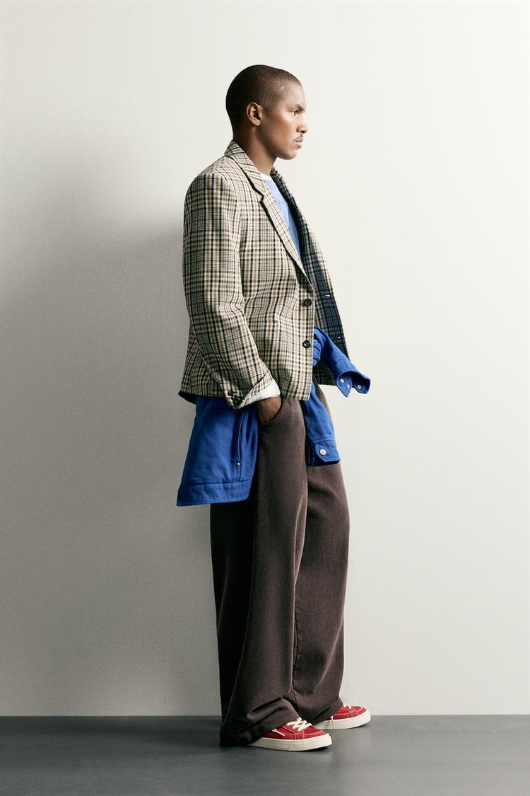 Blazer a cuadros de corte boxy 4