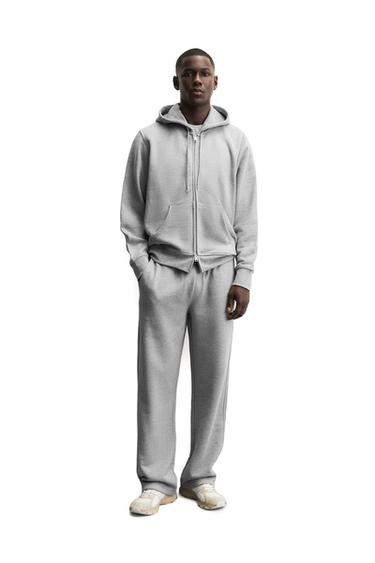 ZIP HOODIE HEAVY WEIGHT - Grey marl by Zara