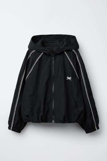 ULTRALEICHTE KONTRAST-REGENJACKE - Schwarz von Zara