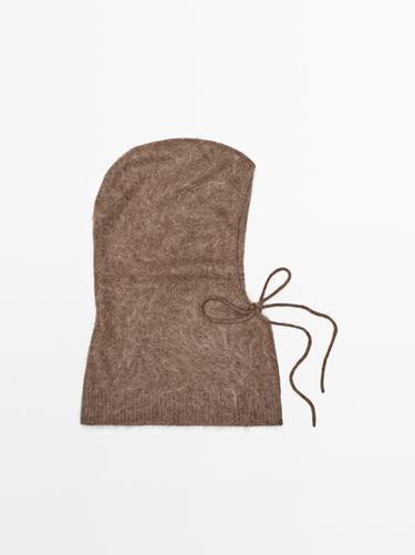 Zara 100% cashmere balaclava - Sand - Image 0