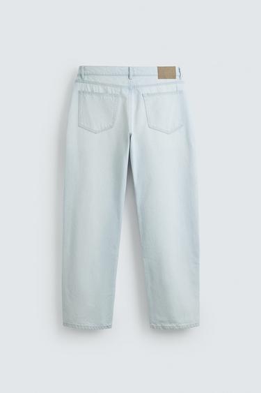 STRAIGHT-LEG JEANS - Sky blue by Zara - Image 6