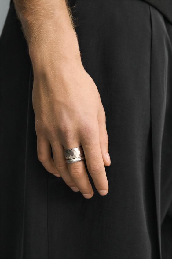 PACK OF 2 COMBINED METAL RINGS from Zara - $35.90