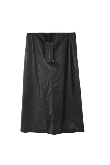 LEATHER PENCIL SKIRT