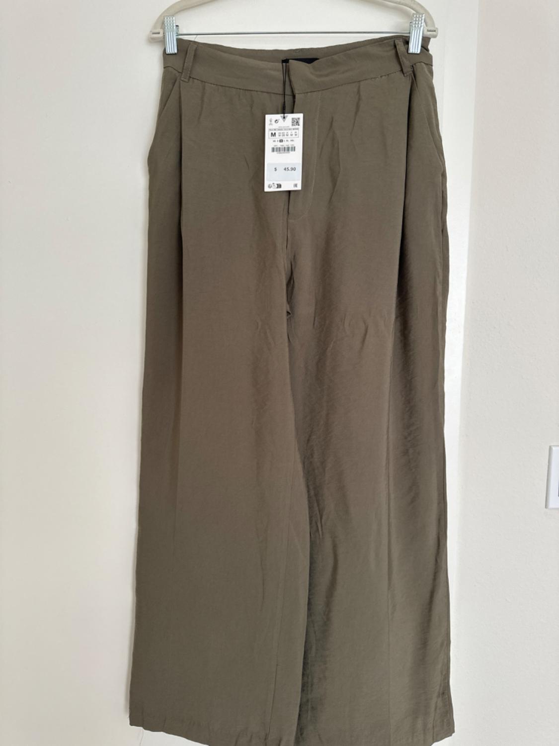 PLEATED WIDE LEG PANTS - Image 3