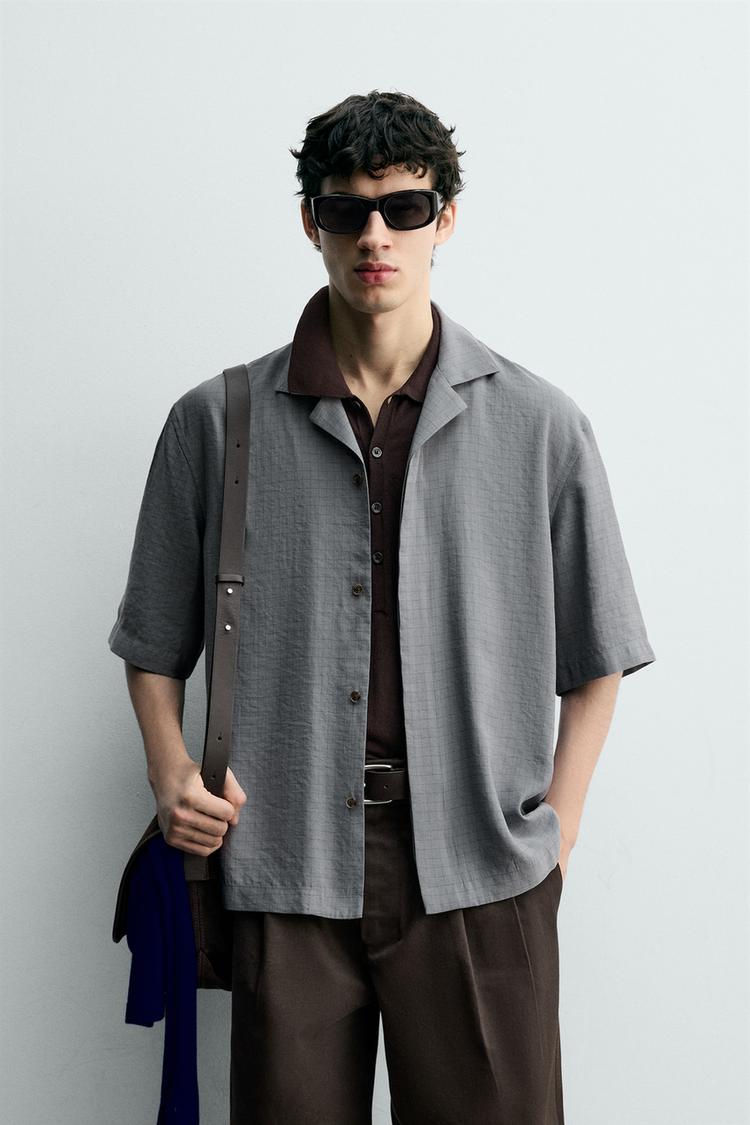 ZARA FLOWING CHECK SHIRT