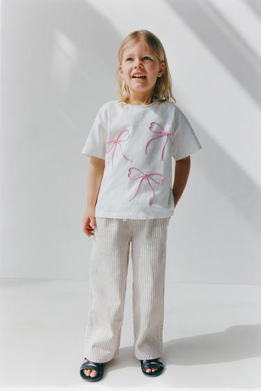 Zara MAJICA S MAŠNAMA OD UŽETA – Bijela