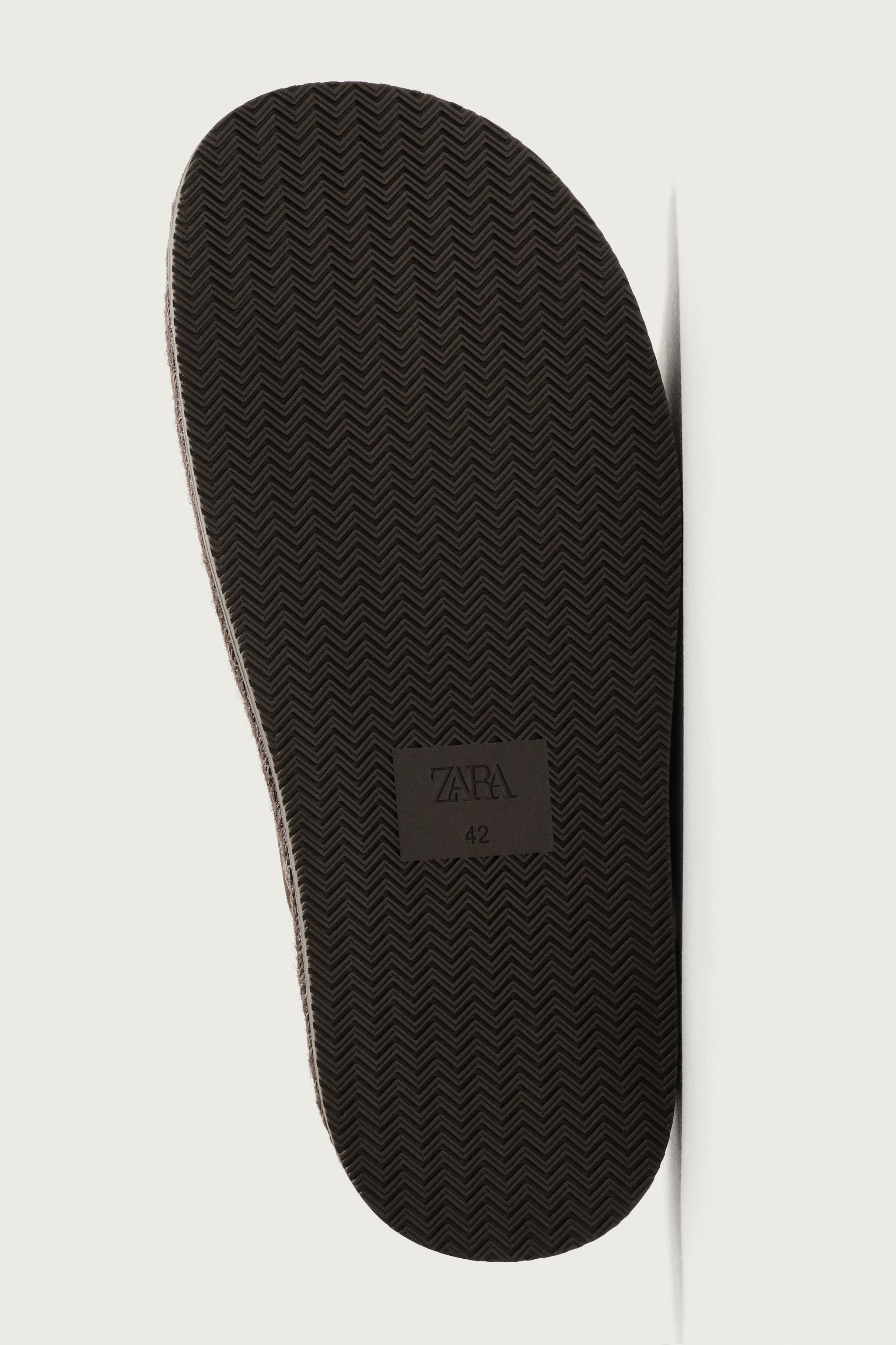 Детские сандалии Zara DOUBLE STRAP LEATHER SANDALS — фото 7