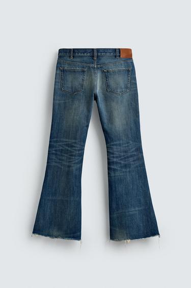 JEANS FLARE FIT - Blau / Grün von Zara