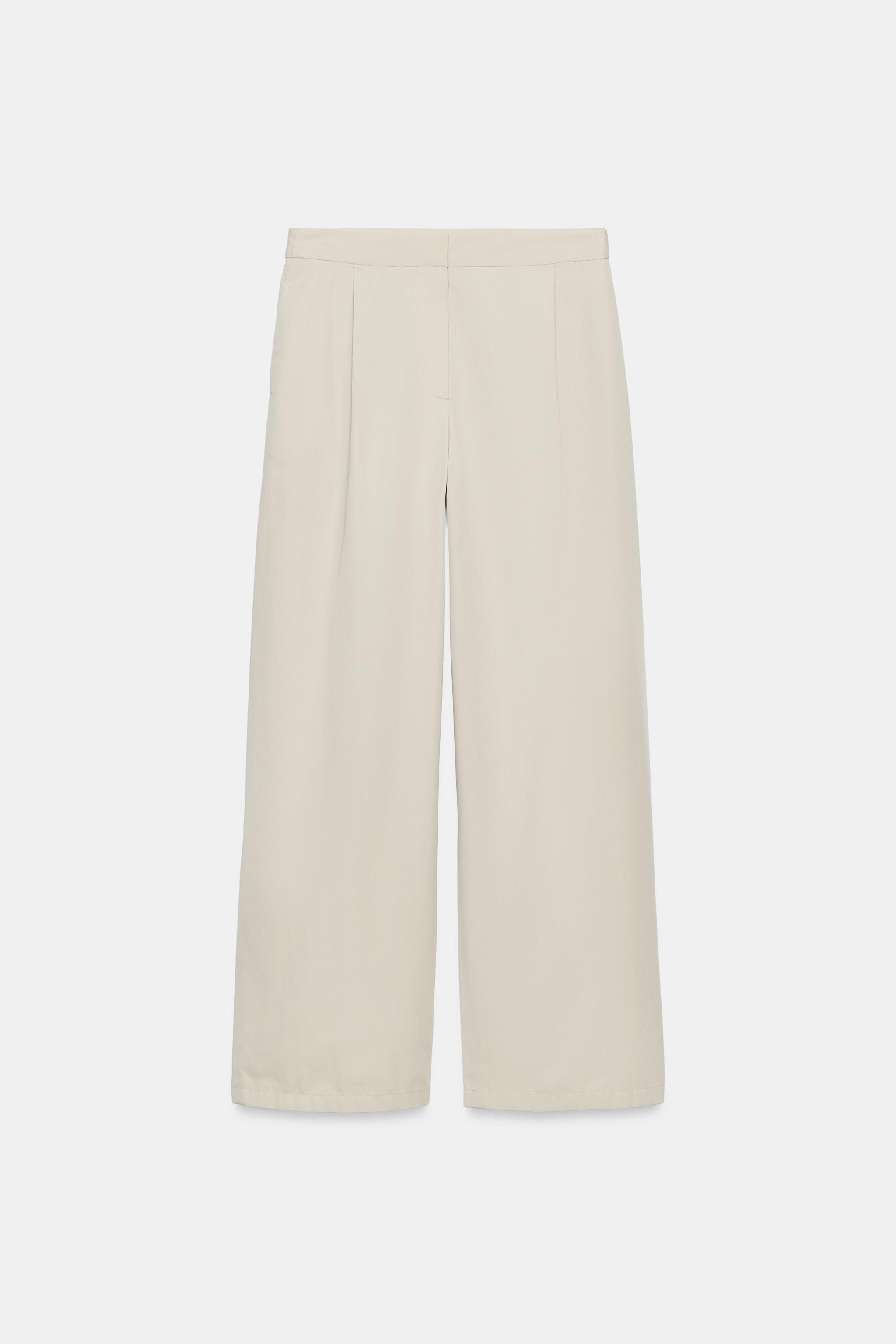 Zara ZW COLLECTION STRAIGHT FIT PANTOLON görsel 5