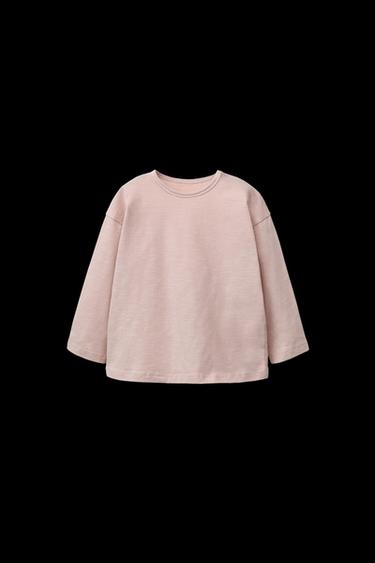 BASIC-T-SHIRT - Rosa pudrig von Zara - Bild 0