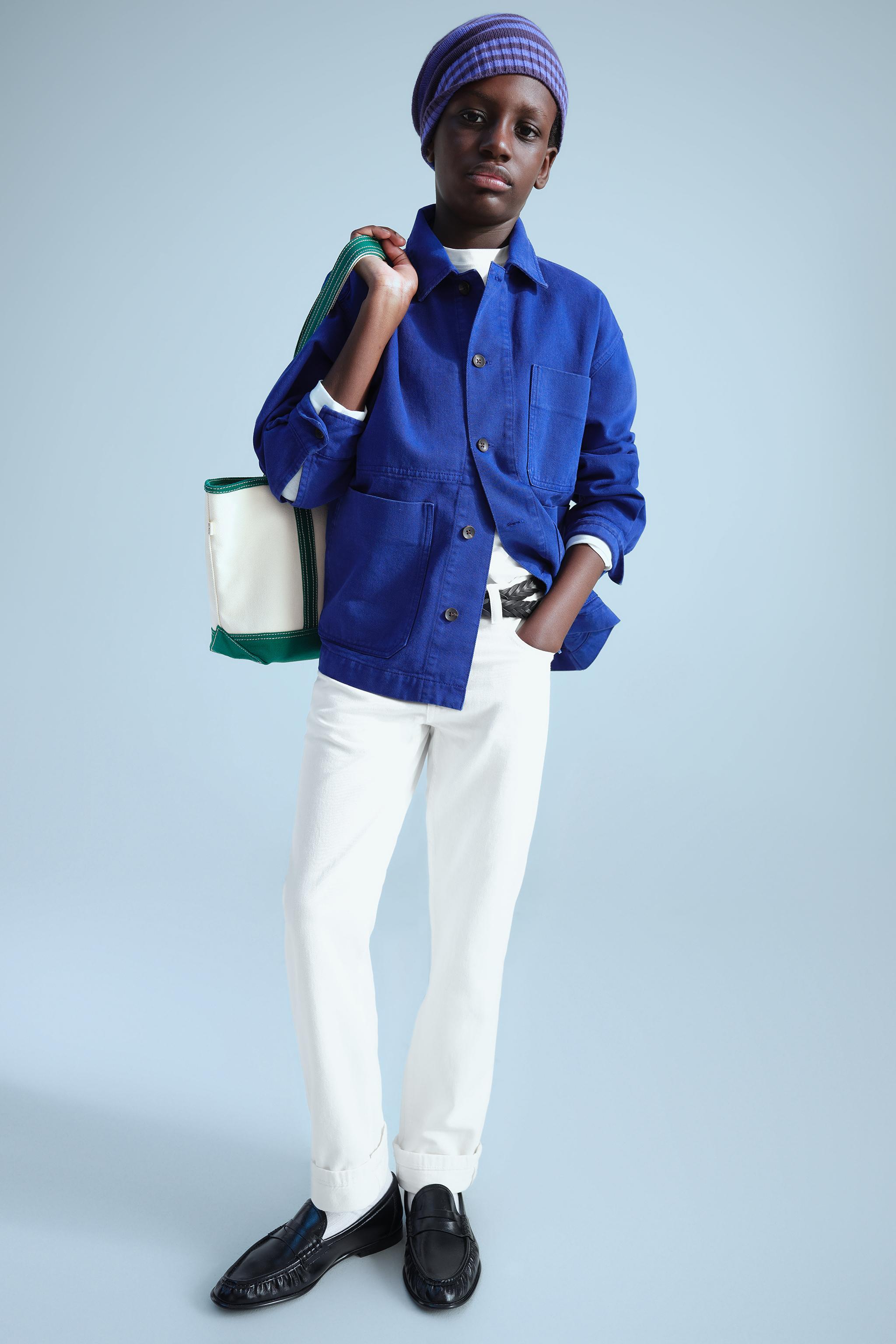 0FR. PARIS X ZARA EMBROIDERED CANVAS OVERSHIRT