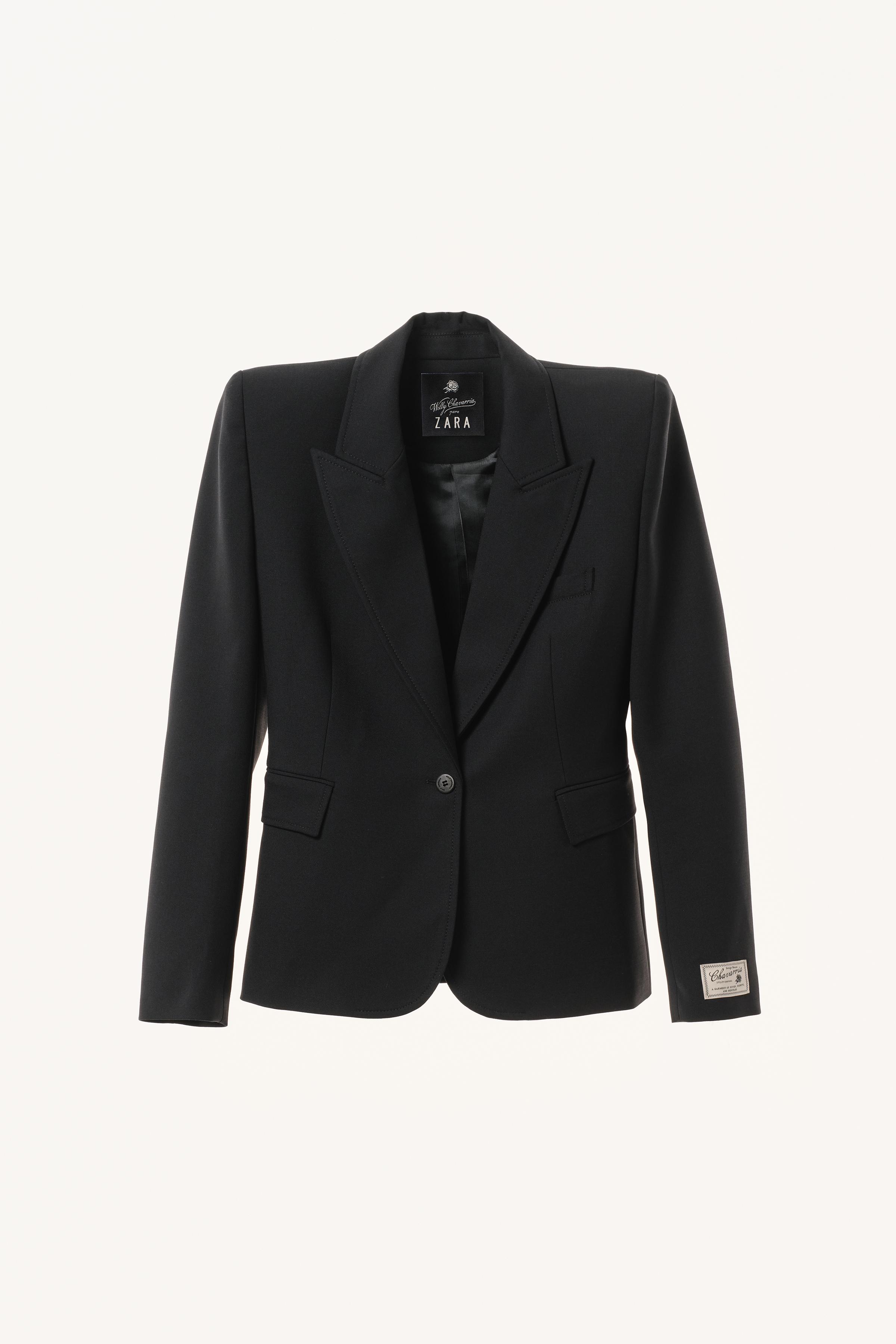 FITTED BLAZER WITH WOOL SHOULDER PADS WILLY CHAVARRIA X ZARA