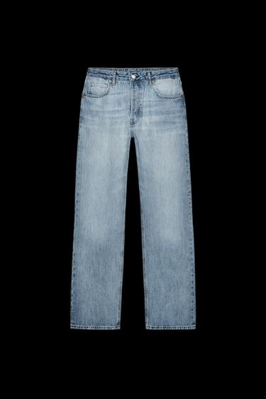 Zara ZW COLLECTION RELAXED STRAIGHT LEG JEANS - Light blue - Image 0