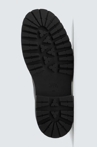 CHUNKY LACE-UP BOOTS - Black by Zara - Image 6