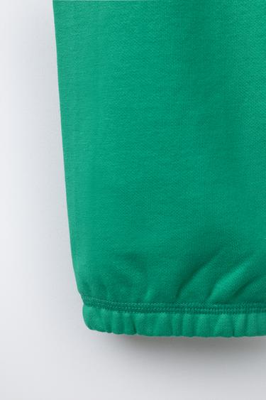 PLUSH JOGGERS - Green by Zara - Image 3