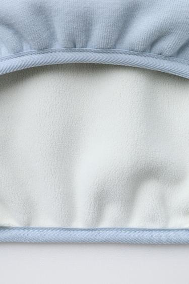 FLEECE-LINED HOODIE WITH LOGO - Blue by Zara - Image 5