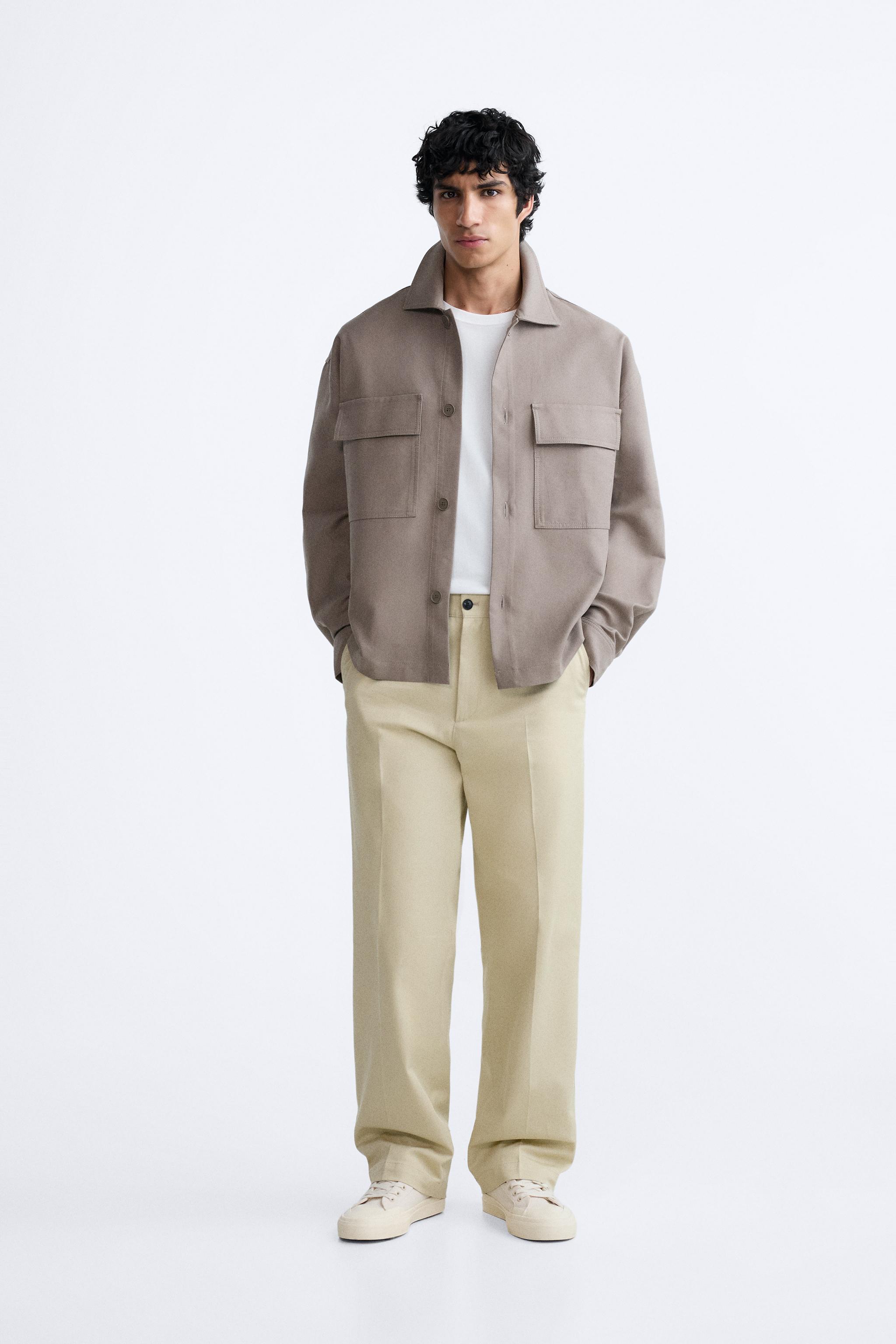 CHINO TROUSERS WITH POCKET - Vanilla | ZARA United Kingdom