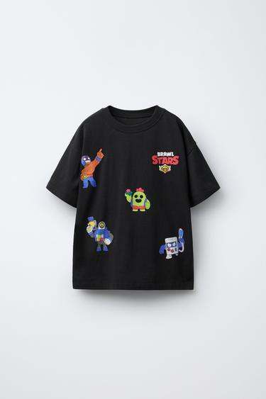 BRAWL STARS © SUPERCELL OY PRINTED T-SHIRT - Black by Zara - Image 0