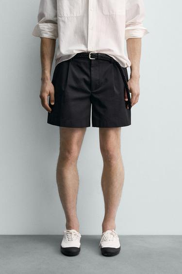 SHORT PLISSÉ COURT AARON LEVINE X ZARA - Noir de Zara - Image 1