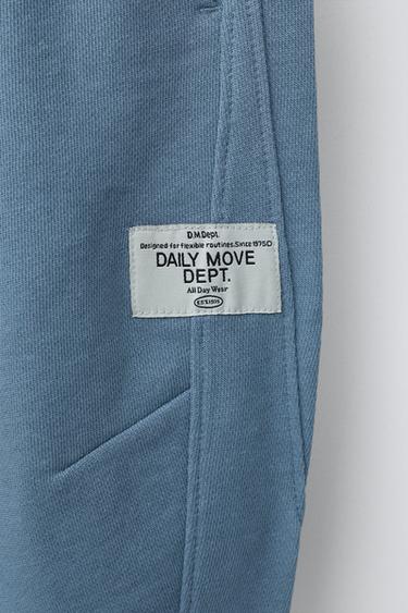 BARREL PLUSH TROUSERS WITH LABEL - Light blue by Zara - Image 3