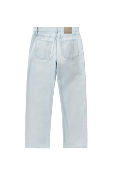 JEANS STRAIGHT FIT - Zara 하늘색