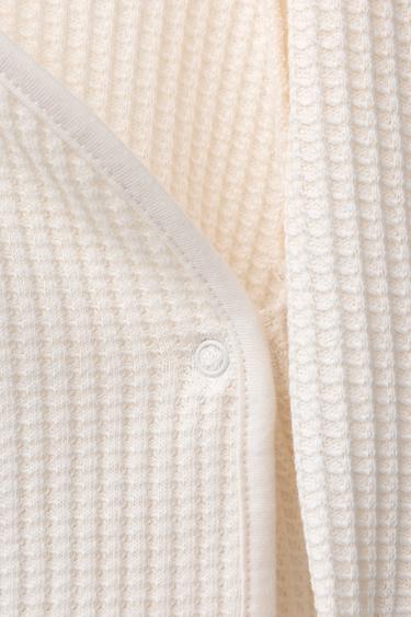TEXTURED T-SHIRT AND LEGGINGS SET - Ecru by Zara - Image 3