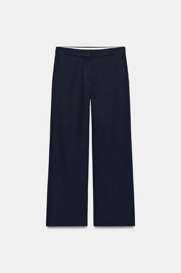 TROUSERS WITH POCKETS - Navy blue by Zara