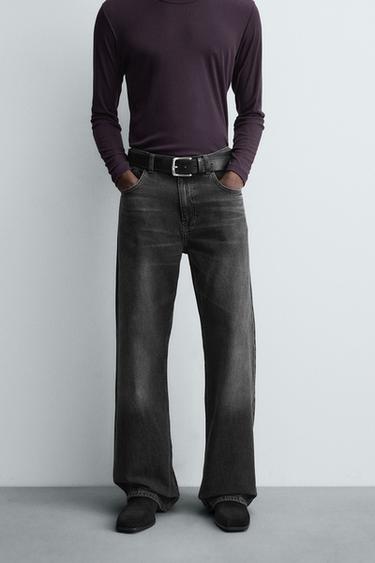 JEANS FLARE FIT - Gris medio de Zara