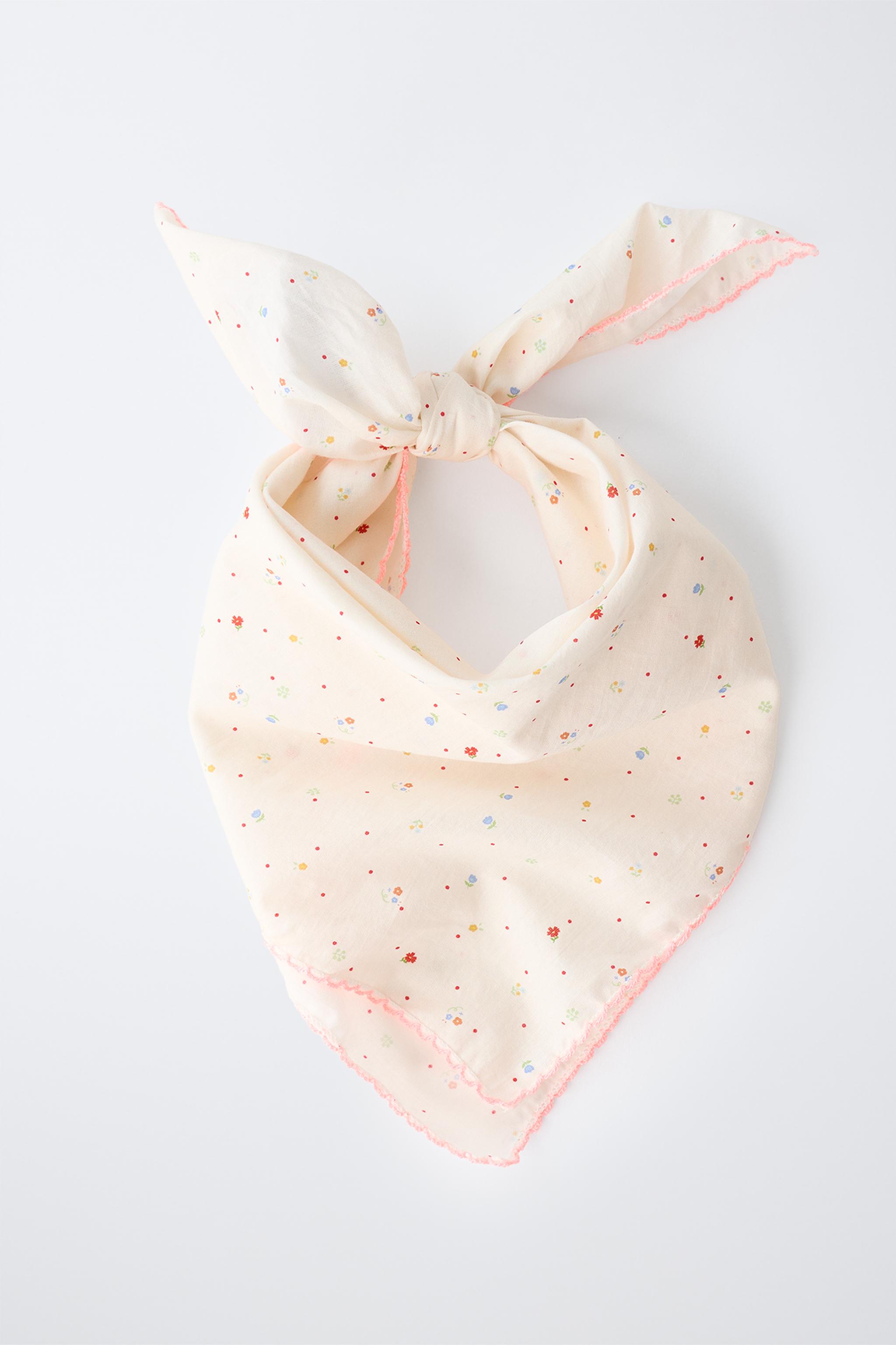 Детские аксессуары Zara NEON FLORAL BANDANA — фото 4