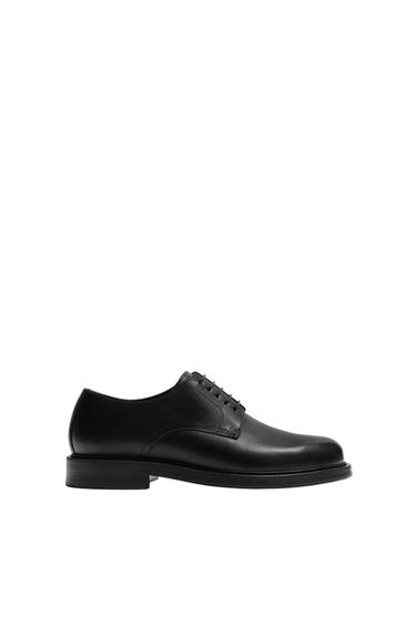 Zara LEATHER SHOES - Black