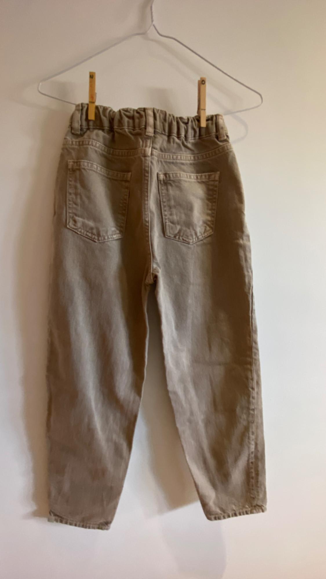 GARMENT-DYE MOM-FIT TROUSERS - Image 2