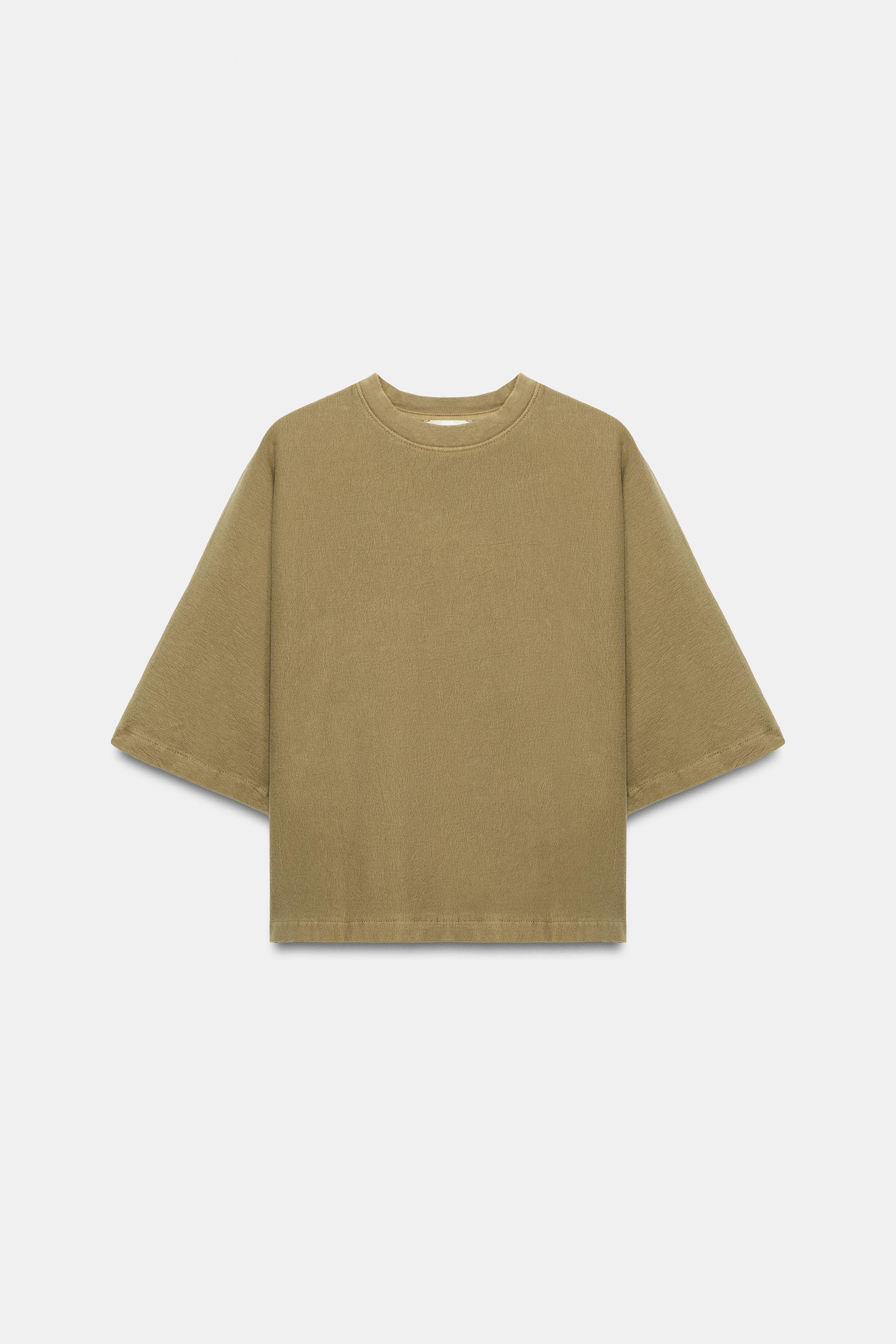 WASHED EFFECT SHORT SLEEVE T-SHIRT