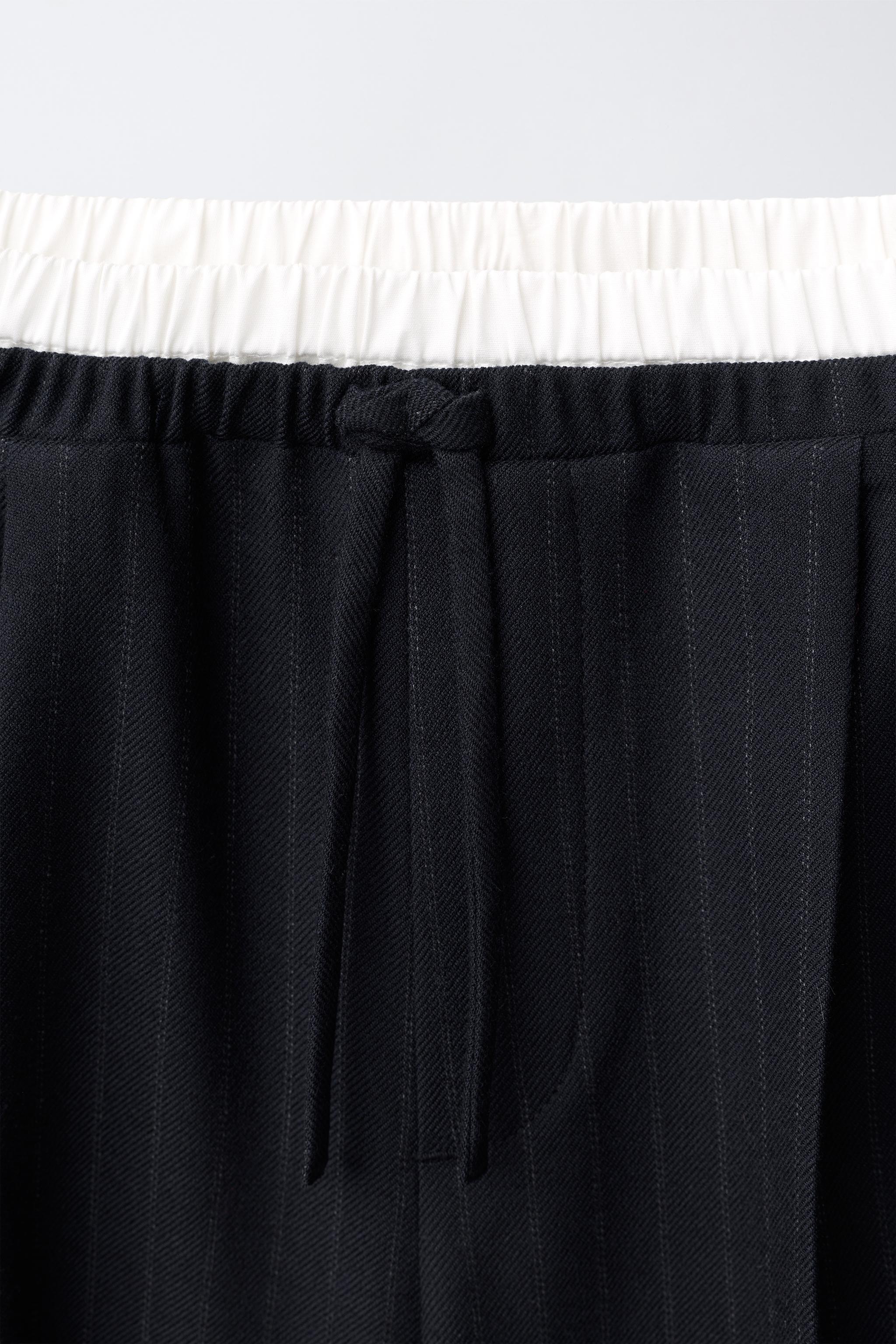 PANTALON LARGE DOUBLE TAILLE
