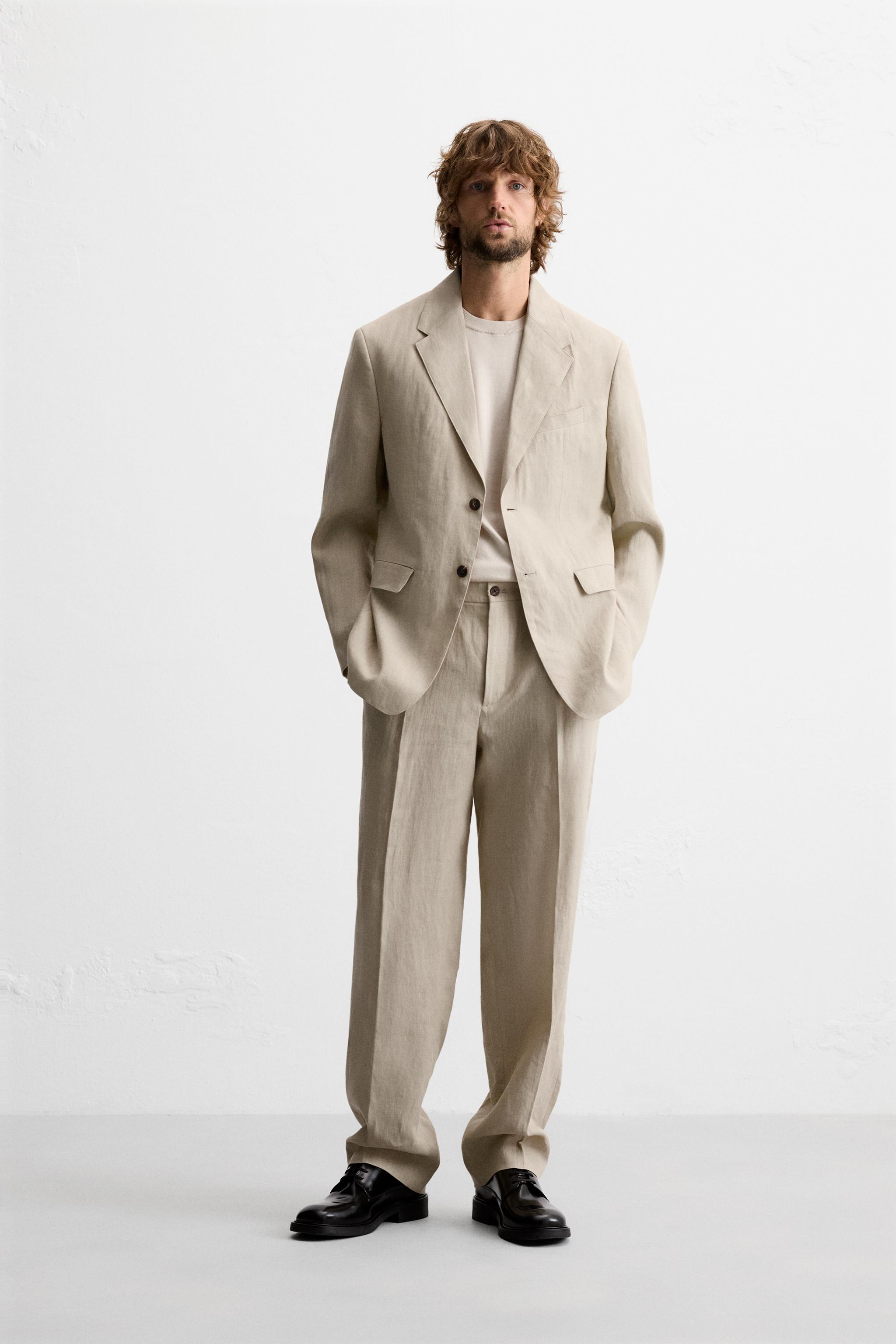 Costume homme beige zara sale